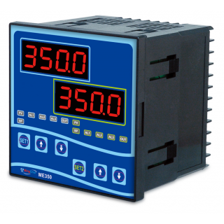 ME350 溫濕度/溫度/濕度/液位/壓力/電壓/電流/熱電偶/二氧化碳雙顯示大字體警報控制器/獨立雙迴路系統