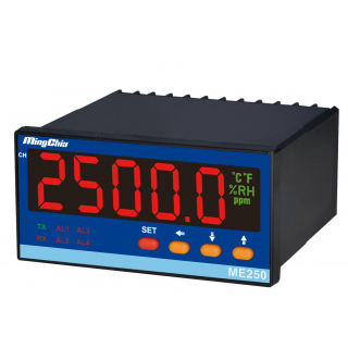 ME250表面形溫度計/液位/一氧/二氧化碳警報控制器(20種單位可選擇)